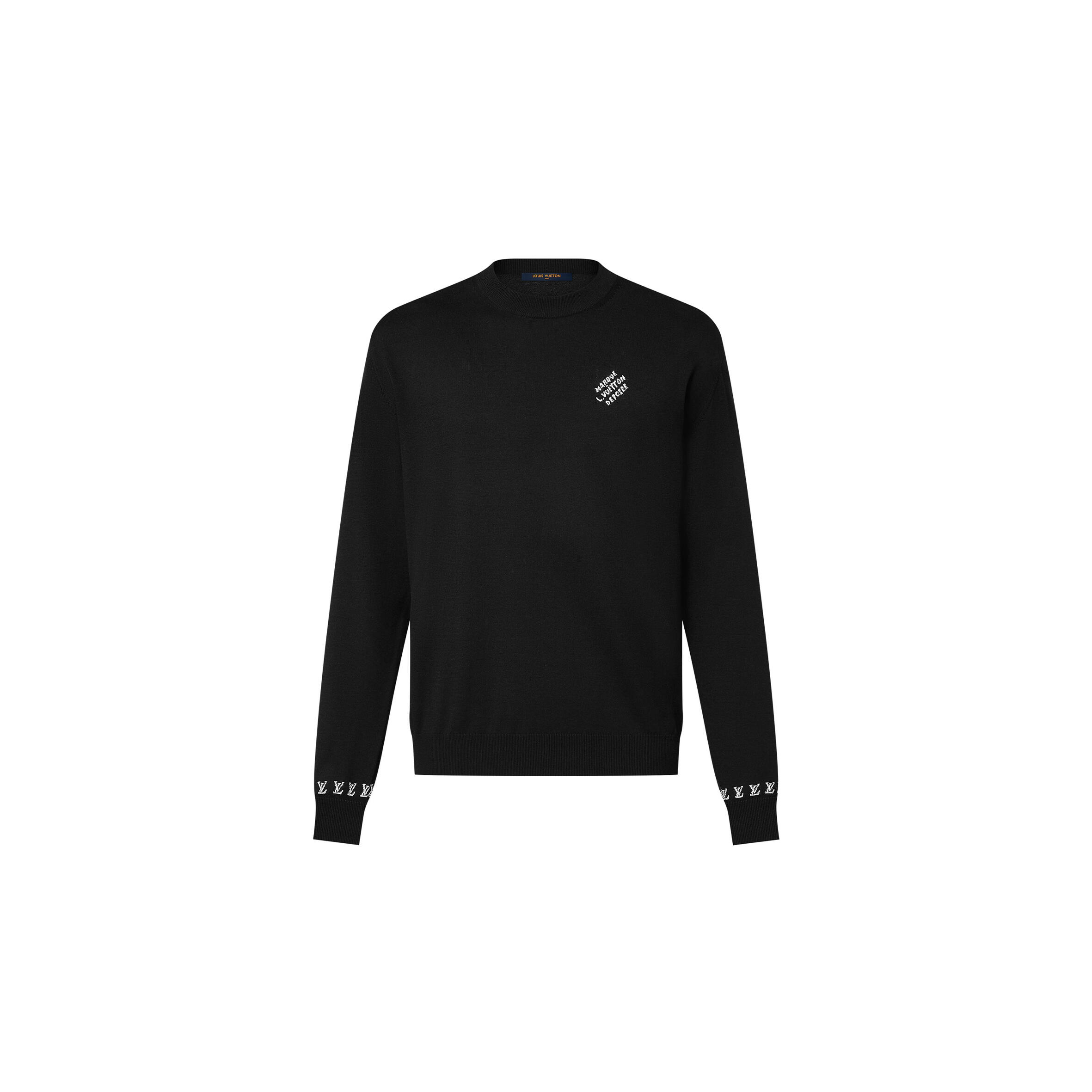 LOUIS VUITTON LONG-SLEEVED COTTON CREW NECK TOP 1AFQSR LOUIS VUITTON LONG-SLEEVED COTTON CREW NECK TOP 1AFQSR
